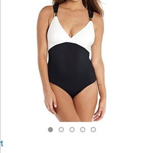 AMORESSA GALAXY HORIZON swimsuit black and white